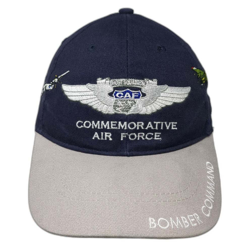 Blue Baseball Cap One Size Commemorative Air Force Bomber Command Planes Hat